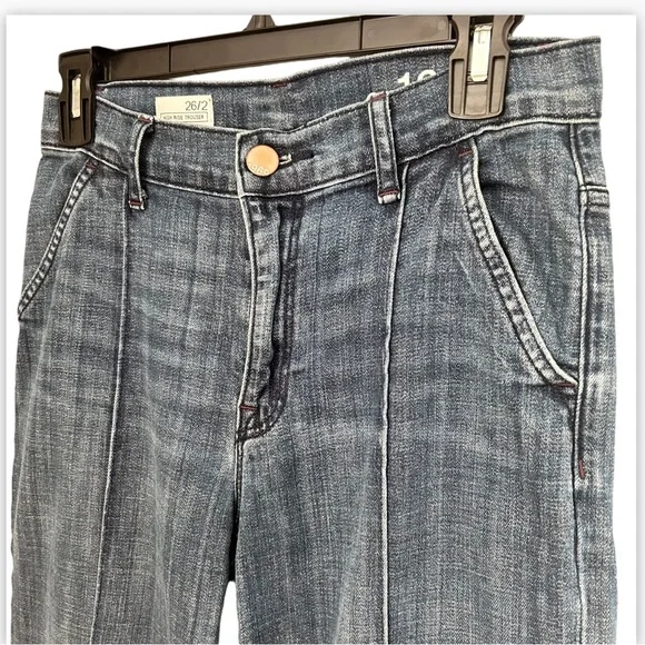 Authentic Gap 1969 Mid-Weight High Rise Trouser Jesns Women’s Size 2/26 - Picture 5 of 11